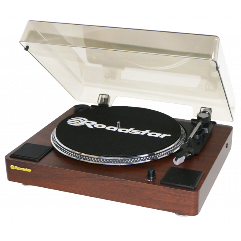 Roadstar TT-260SPK Πικάπ με Ενσωματωμένα Ηχεία Καφέ 24W