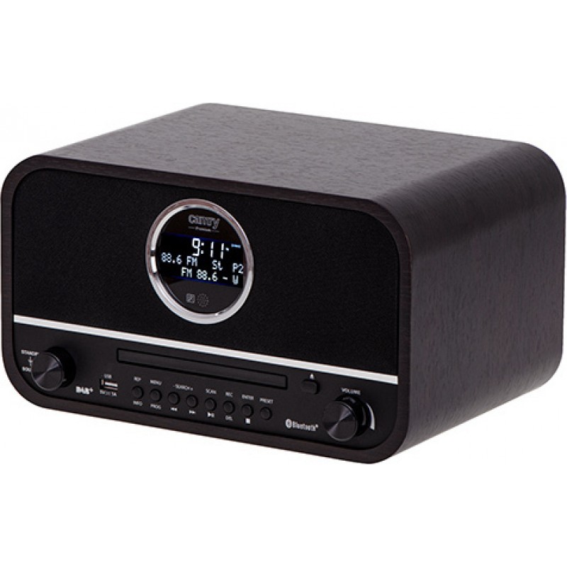 Camry CR1182 Retro Επιτραπέζιο Ραδιόφωνο/CD Player Ρεύματος DAB+ με Bluetooth,USB και Οθόνη LCD Μαύρο