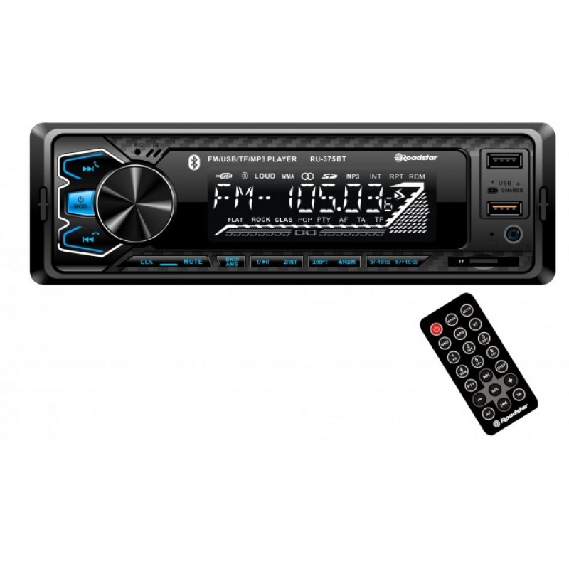 ROADSTAR RU-375BT Ράδιο Αυτοκινήτου MP3 Player/ 2 USB/ Bluetooth Universal 1 Din (4x50W)