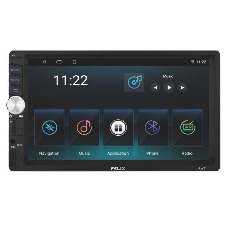 Felix FX-211 Ηχοσύστημα Αυτοκινήτου Android 2 DIN 7'' με Bluetooth, USB, SD, AUX IN 4x50W