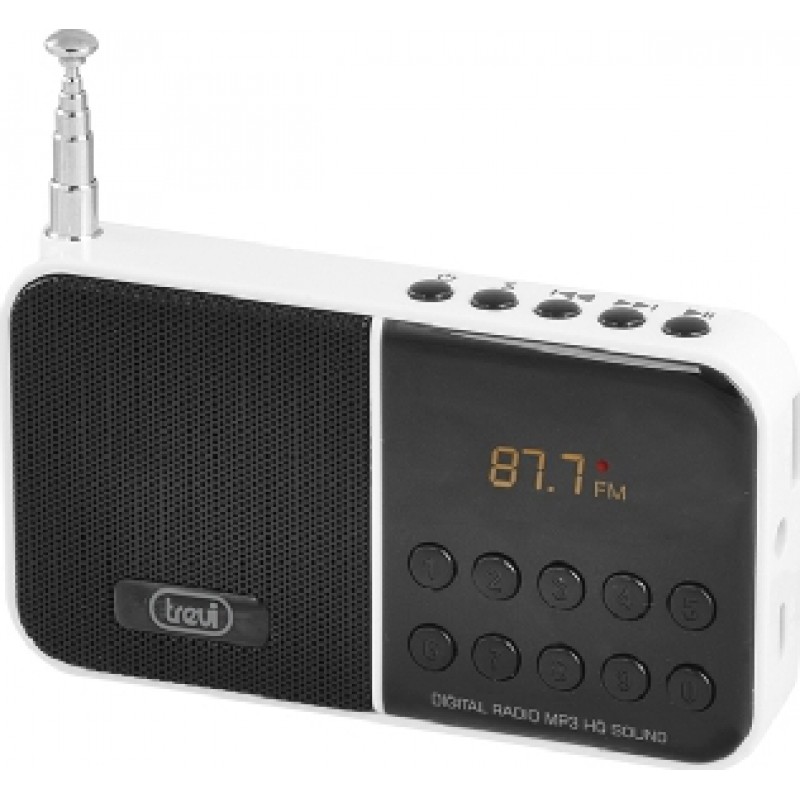 TREVI DR 740 SD Ψηφιακό Ραδιόφωνο και MP3 Black-White