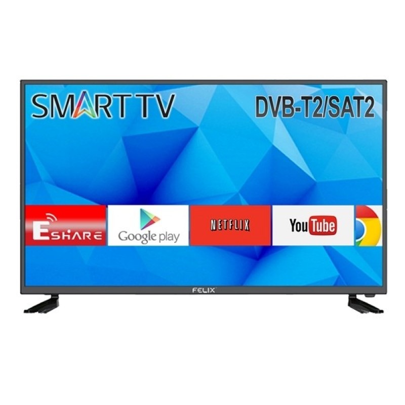 FELIX FXV-3920 Smart HD Τηλεόραση με Google Apps,HDMI,USB,AV IN,VGA 39'' 