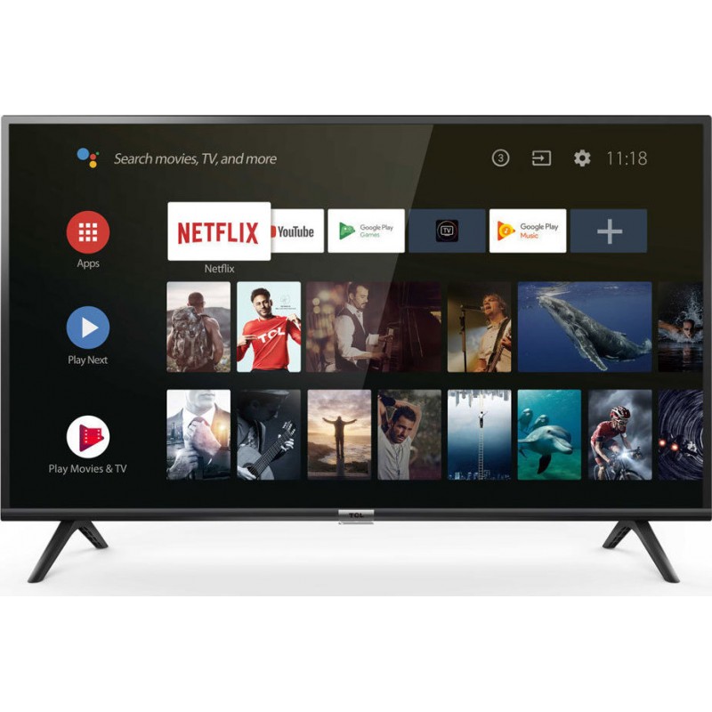 TCL 32ES560 Smart Τηλεόραση LED HD Ready HDR με Netflix, YouTube, Google Assistant  32"