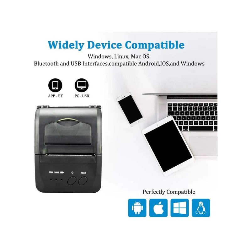 Netum NT-1809DD Θερμικός Εκτυπωτής Αποδείξεων Φορητός Bluetooth / USB Netum NT-1809DD Θερμικός Εκτυπωτής Αποδείξεων Φορητός Bluetooth / USB