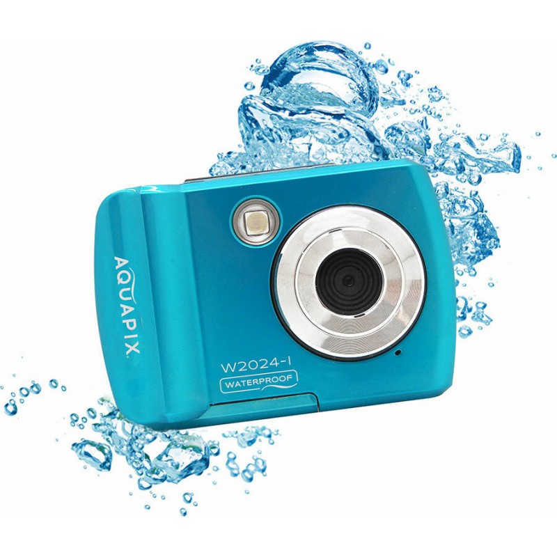 Aquapix W2024 Υποβρύχια Compact Φωτογραφική Μηχανή 16MP με Οθόνη 2.4" και Ανάλυση Video 1280 x 720 pixels Iceblue