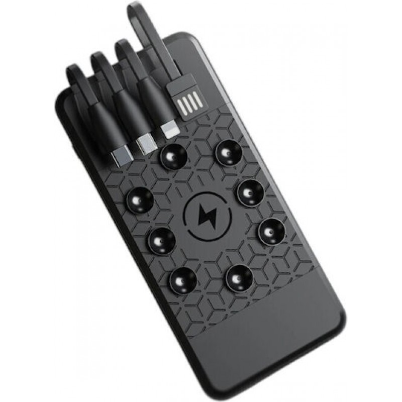 Powerbank 4in1, Fast Charge, 10.000mah, X20,125200, Black (125200_b)