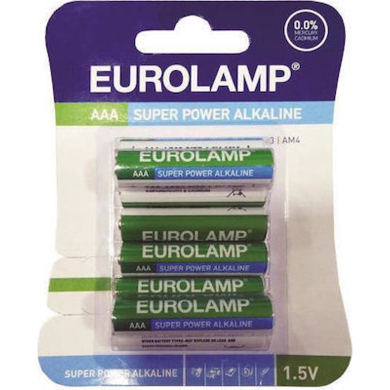 Eurolamp 147-24150 Super Power Αλκαλικές Μπαταρίες AAA (8 τεμάχια)