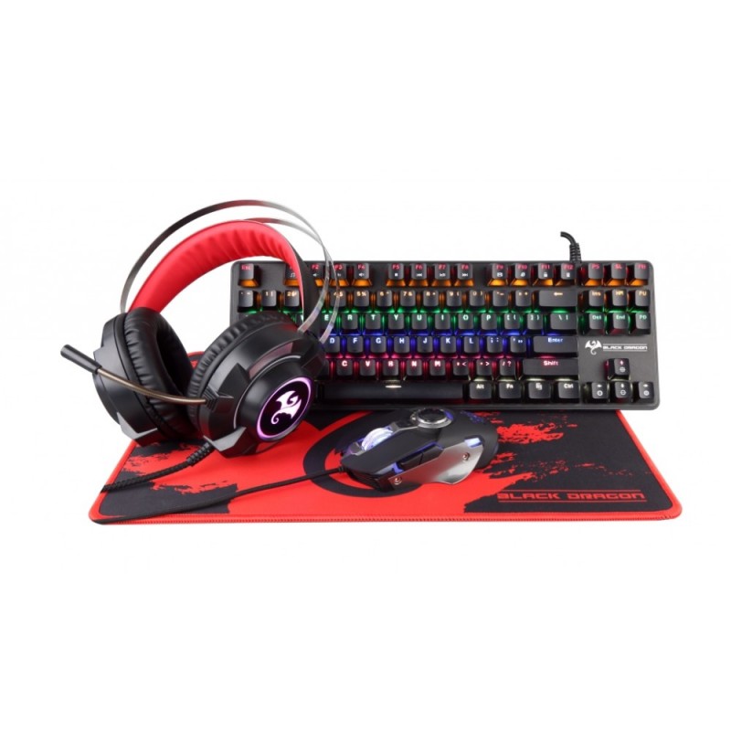 CONCEPTUM Black Dragon G901 Gaming Kit (Mechanical Keyboard, Mouse, Headset, Mousepad)