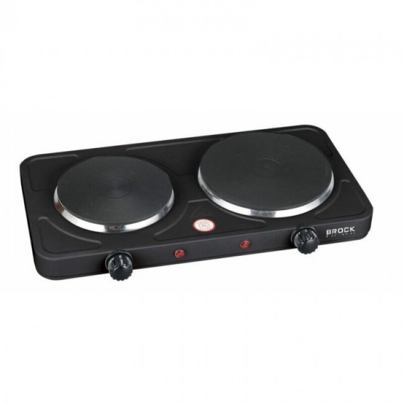  Brock EP-200/BK  Ηλεκτρική Εστία Διπλή 1000/1500W (EP-200/BK)