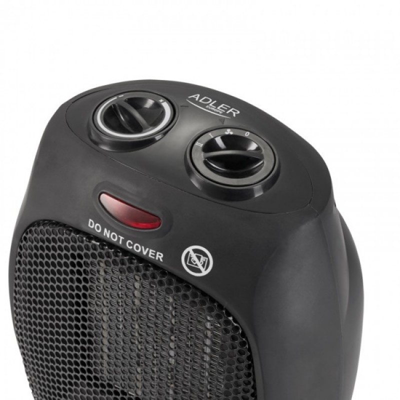Adler AD-7702 Κεραμικό Αερόθερμο 1500W Μαύρο 