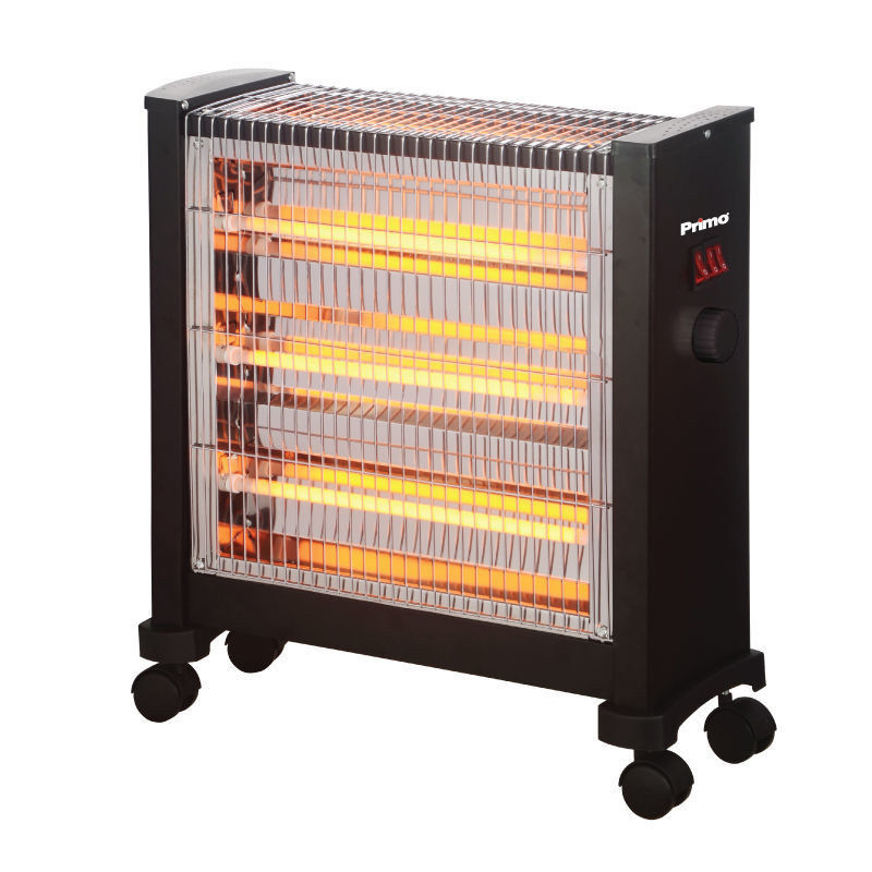 Primo PRQH-81057 Θερμάστρα Χαλαζία με Ρυθμιζόμενο Θερμοστάτη 2400W Μαύρo (810057)
