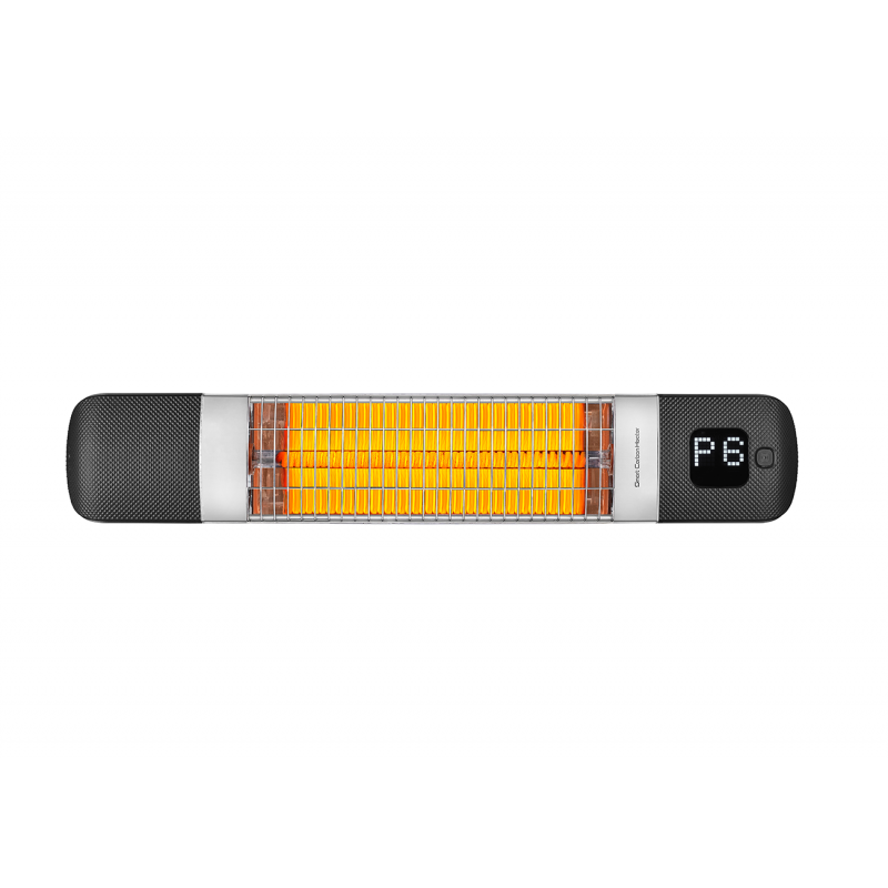 Luxeva PRO–WL-MINI Επιτοίχιο Θερμαντικό με Τηλεκοντρόλ Μαύρο 1200W