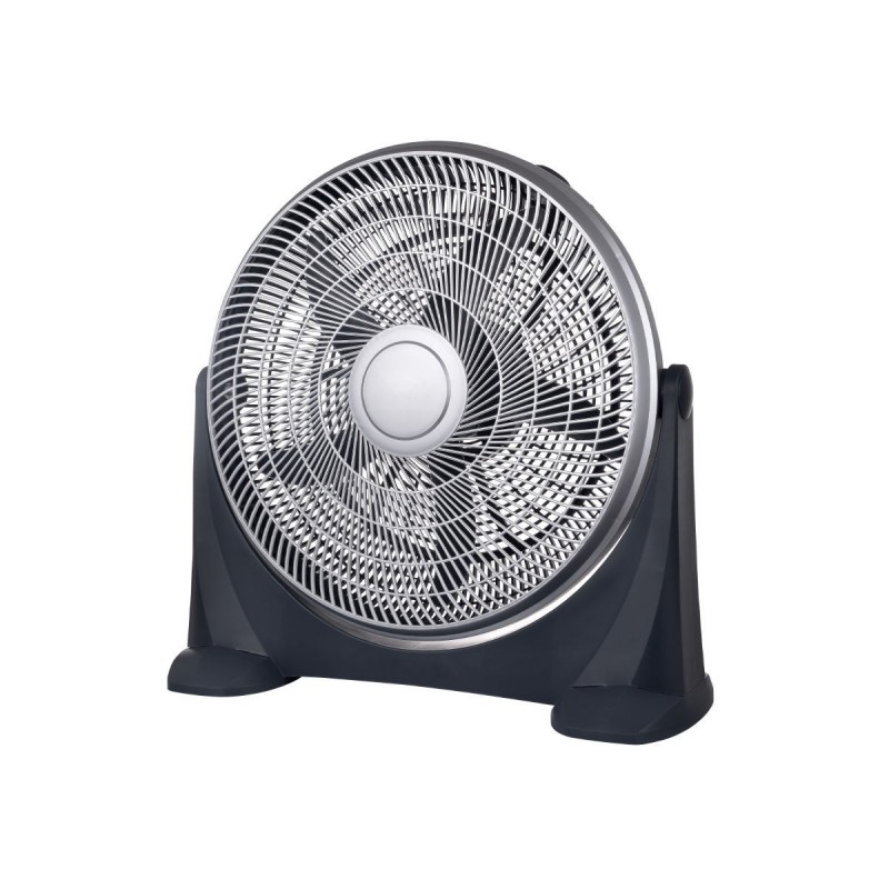 Estia 06-21184 Ανεμιστήρας Επιδαπέδιος Hurricane με 3 Ταχυτητες 50cm 90W Ασημί 