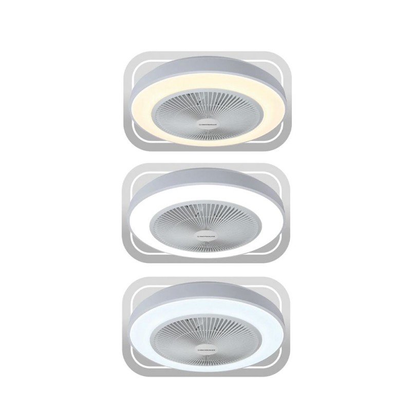 DICTRO LUX 862200  Ανεμιστήρας οροφής με LED φως 48εκ DC μοτέρ 36W Λευκός (180081)