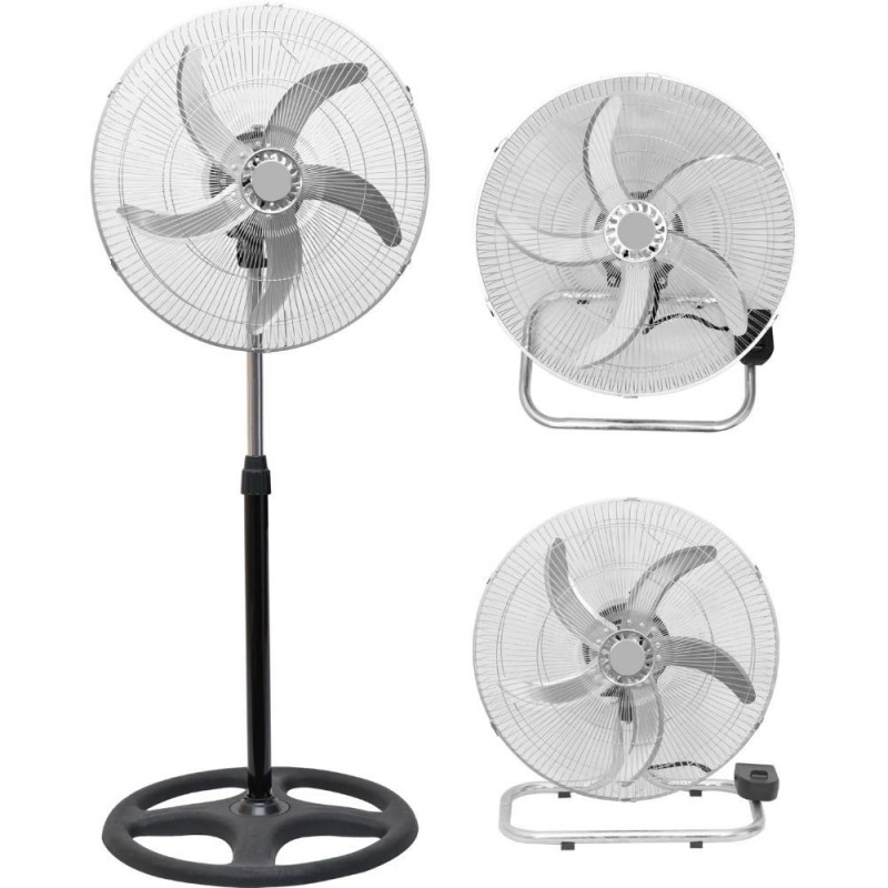 DICTRO LUX 586137 Ανεμιστήρας ορθοστάτης 3 σε 1 με 5 φτερά 49εκ. 60W (180085)