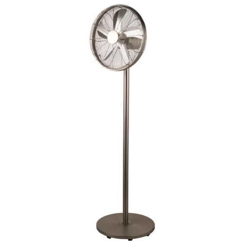 Eurolamp 147-28252 Ανεμιστήρας Ορθοστάτης 3 Ταχυτήτων 45cm 60W Inox