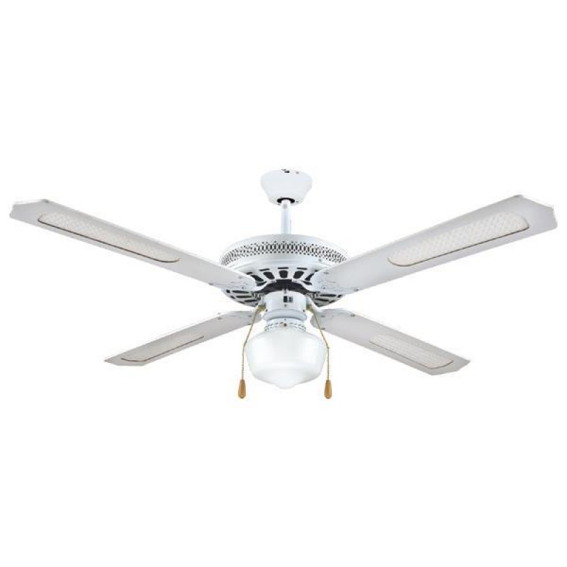 Eurolamp 147-29000 Ανεμιστήρας Οροφής με 1 Φως και Αντίστροφη Περιστροφή 132cm 70W