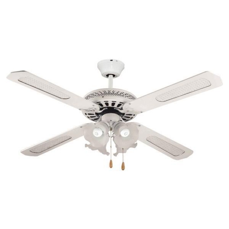 Eurolamp Ferrara 147-29003 Ανεμιστήρας Οροφής με 4 Φώτα και Αντίστροφη Περιστροφή 130cm 70W