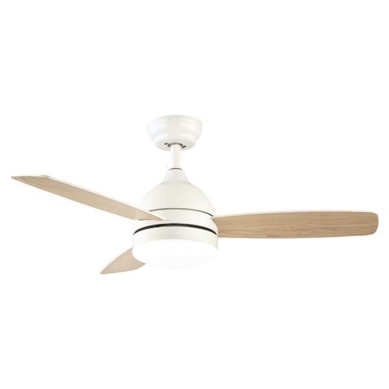 Eurolamp 147-29319 Ανεμιστήρας Οροφής με Φως και Τηλεχειριστήριο 60W Λευκό/Ξύλο