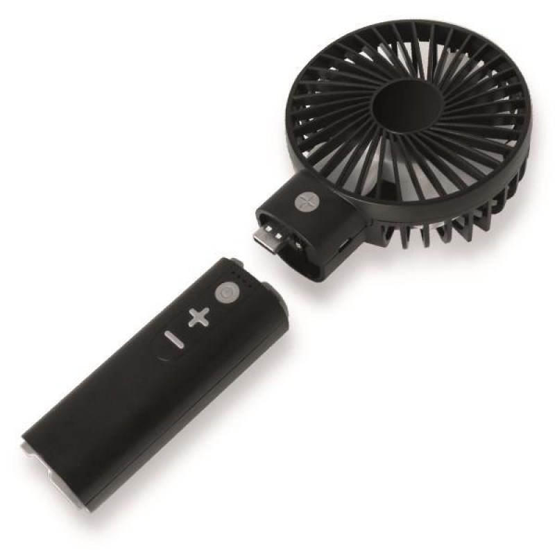 Eurolamp 300-20521 Επαναφορτιζόμενος Ανεμιστήρας Χειρός 4 σε 1, PowerBank, Φακός, Ηχείο Bluetooth