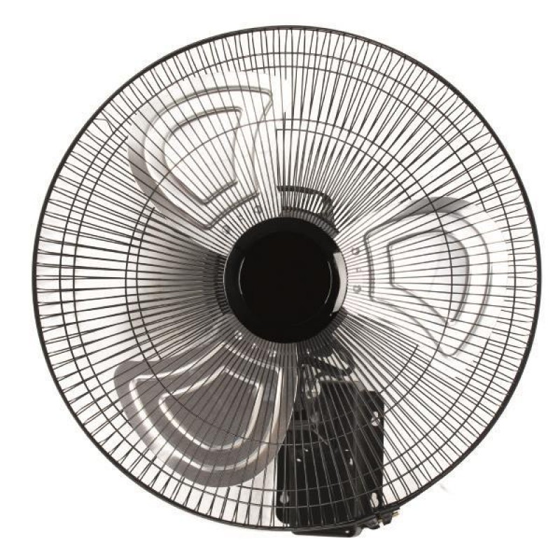 Eurolamp 300-23501 Βιομηχανικός Ανεμιστήρας Τοίχου Μεταλλικός με Τηλεχειριστήριο 50cm 120W Μαύρο 