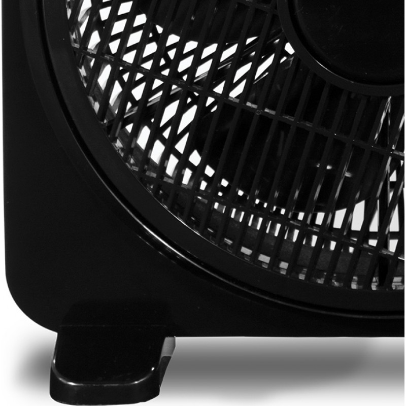 Gruppe KYT-12DII-BL Ανεμιστήρας Box Fan με 3 Ταχύτητες Λειτουργίας 30cm 60W Μαύρο