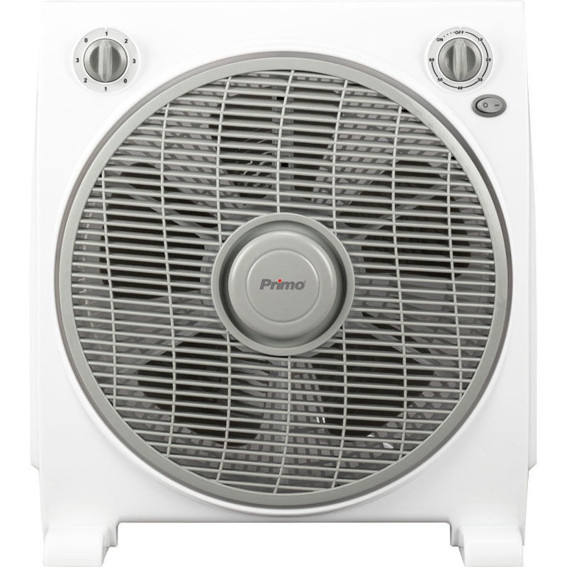 Primo PRBF-80452 Ανεμιστήρας Box Fan με 3 Ταχύτητες 45W 30cm Λευκό (800452)