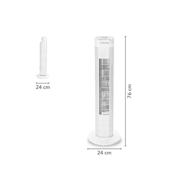 Trotec 180049 Ανεμιστήρας Πύργος με 3 Ταχύτητες και Προστασία Υπερθέρμανσης 45W