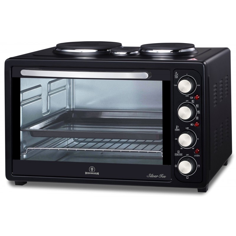 HUMAN HU-2112 Φούρνος με 3 θερμαντικά στοιχεία 1800W (HU-2112)