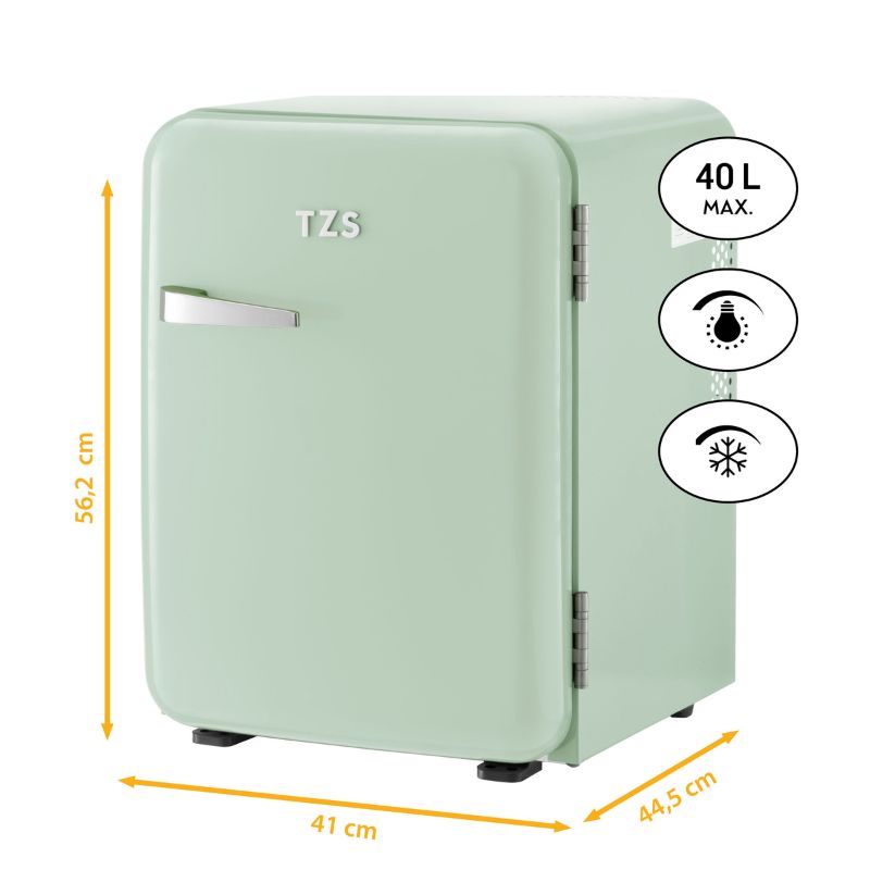 First Austria FA-5172-3-GL Ψυγειο ρετρό mini bar R600, 22dB- μικτά 40L Ανοιχτό Πράσινο First Austria FA-5172-3-GL Ψυγειο ρετρό mini bar R600, 22dB- μικτά 40L Ανοιχτό Πράσινο