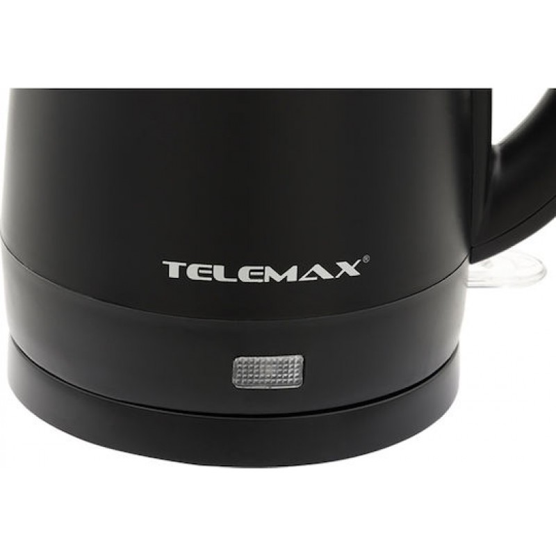 Telemax ZOS-136 Βραστήρας 1300W 1LT Μαύρος (31-0136)