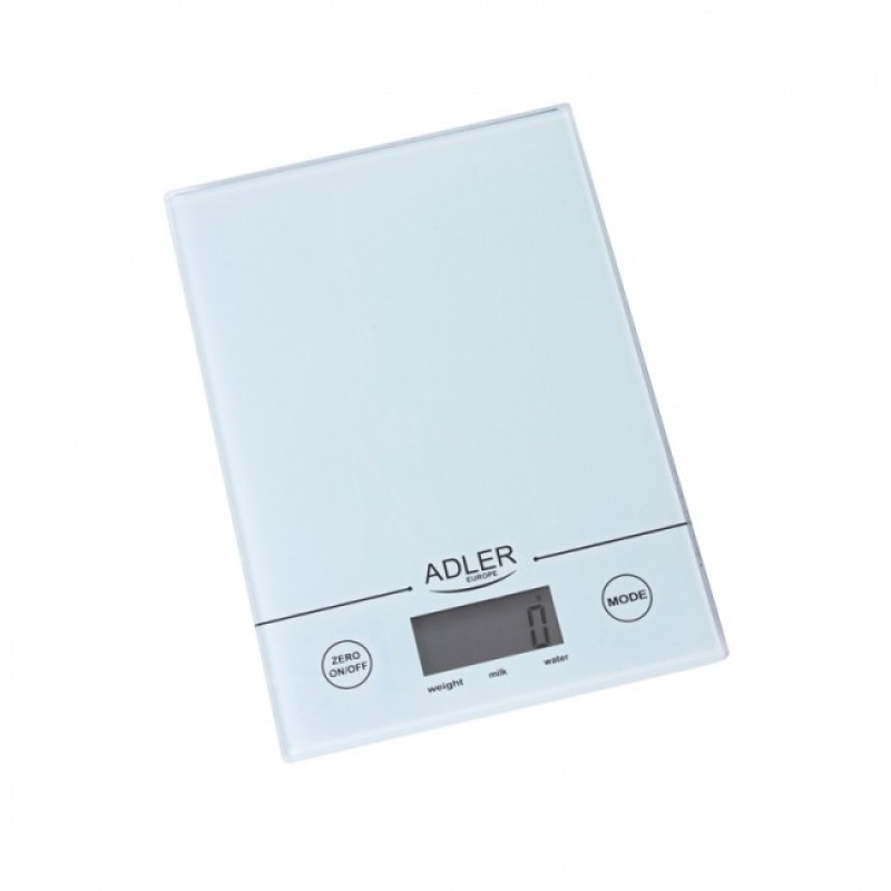 ADLER AD-3138W Ψηφιακή ζυγαριά κουζίνας έως 5kg White 