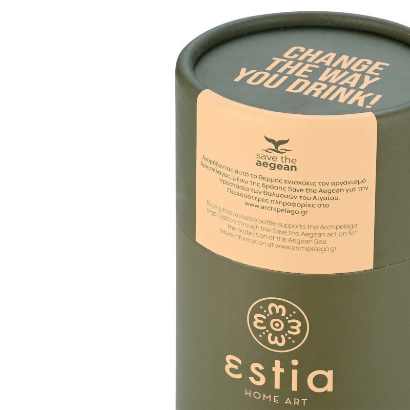 Estia 01-22303  Θερμός Travel Flask Save the Aegean FOREST SPIRIT 350ml 