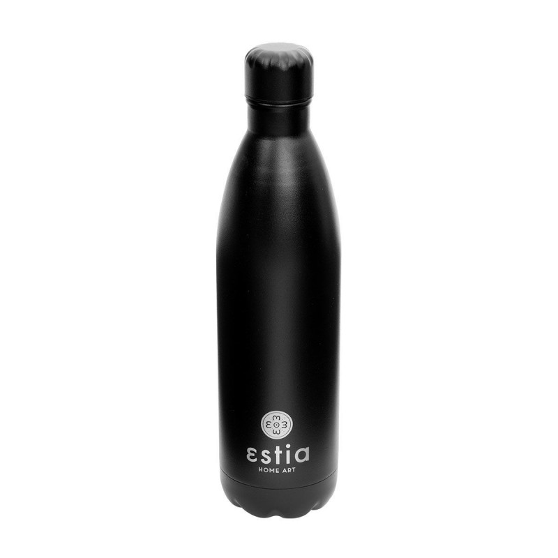 Estia Travel Flask Save The Aegean Μπουκάλι Θερμός 750ml Black Matte (01-9816)