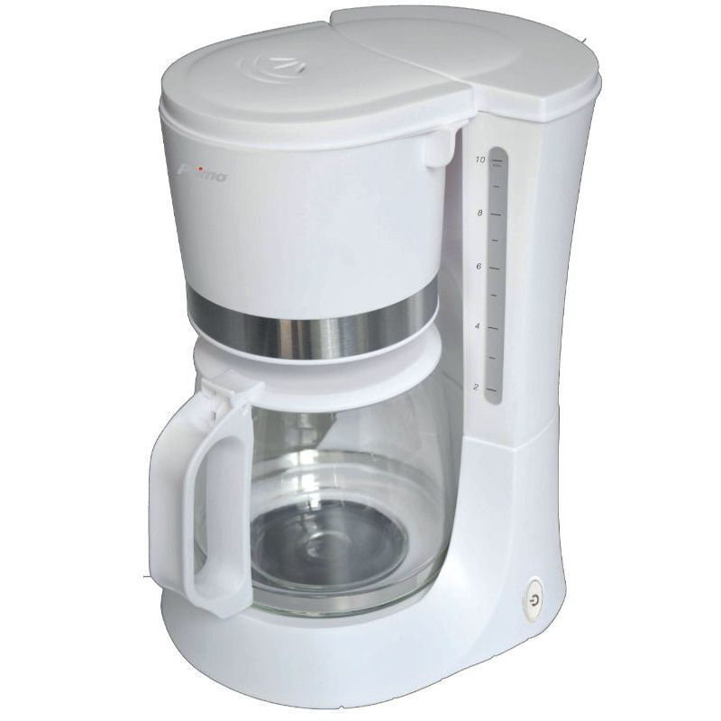 Primo PRCM-40214 Καφετιέρα Φίλτρου ECO 1.2L 680W Λευκή-Inox (400214)