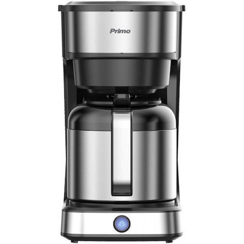 Primo  PRCM-40581 Καφετιέρα φίλτρου Memories 1.2L 10φλ Μαυρο-Inox (400581)