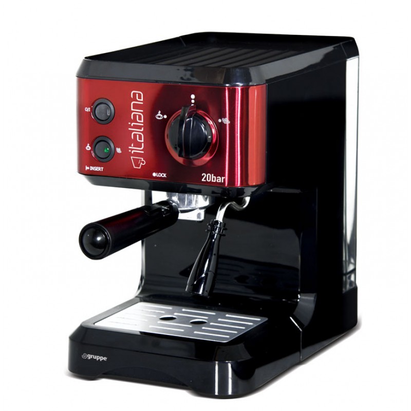 GRUPPE CM4677 Μηχανή Espresso 1050W Κόκκινο