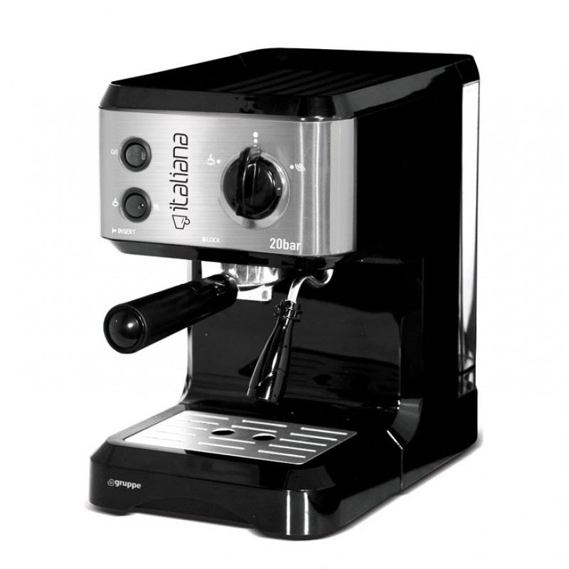 GRUPPE CM4677 Μηχανή Espresso 1050W Silver