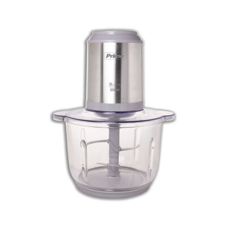  PRIMO PRFC-40486 Πολυκόπτης  με γυάλινο μπωλ inox/γκρι  500W 2L (400486)