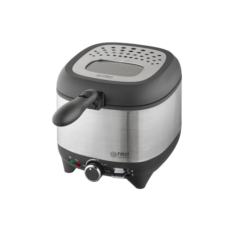 First Austria FA-5058-3, Φριτέζα 2,5L 1600W με Παράθυρο Ελέγχου & αφαιρούμενο δοχείο λαδιού (Μαύρη) (FA5058-3)