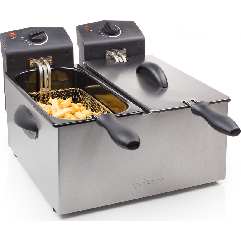 TRISTAR FR-6937 Ανοξείδωτη Διπλή Φριτέζα 2x3 Lt / 2x1800W