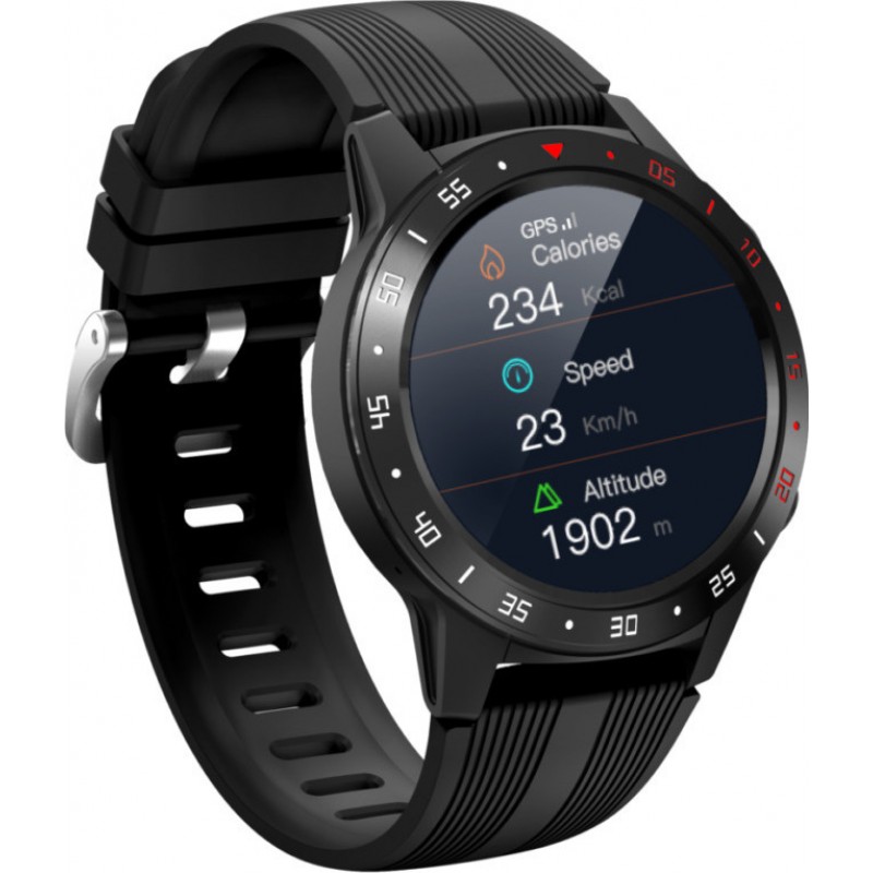 Manta M5BP Smartwatch με Οθόνη HD 1,3" με Καταγραφή Βημάτων, Καρδιακών παλμών και GPS 