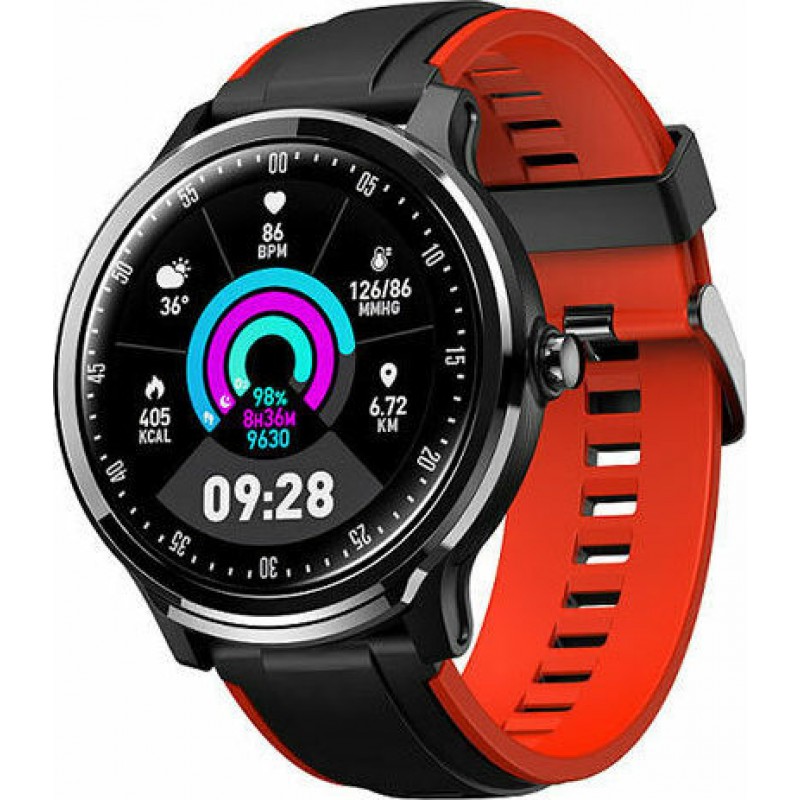 Manta SWT05BP Smartwatch Αδιάβροχο IP68 με Bluetooth και LCD Οθόνη Αφής 1.3"