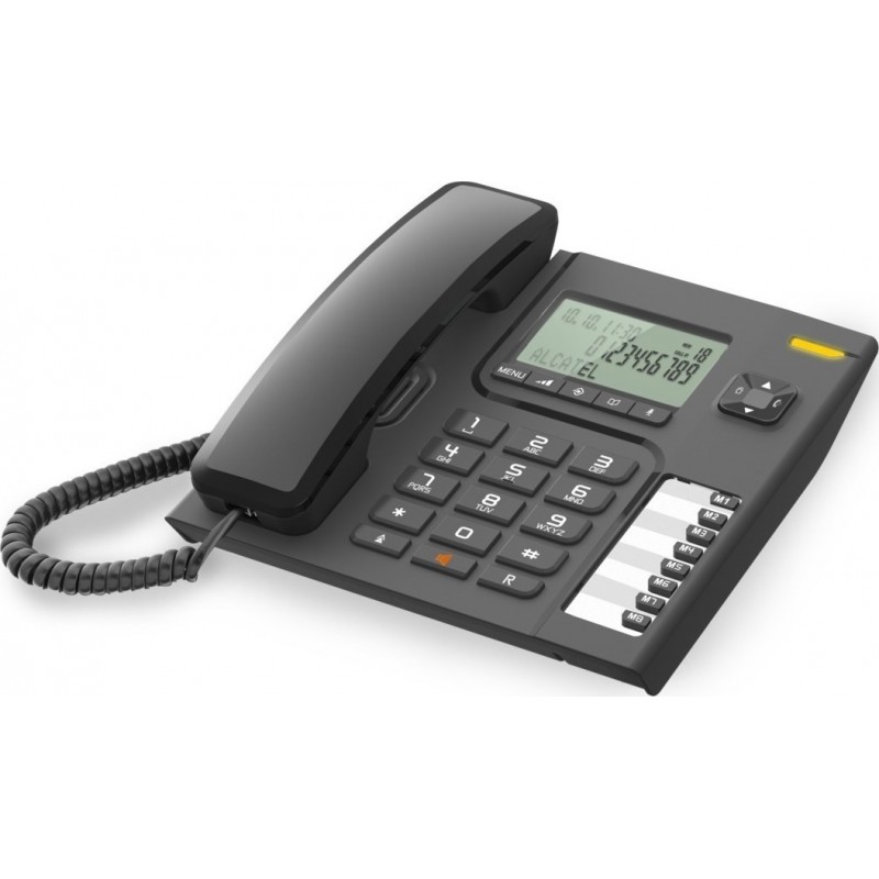 Alcatel T76 Σταθερό Τηλέφωνο με Αναγνώριση Κλήσης- Μαύρο (010005)