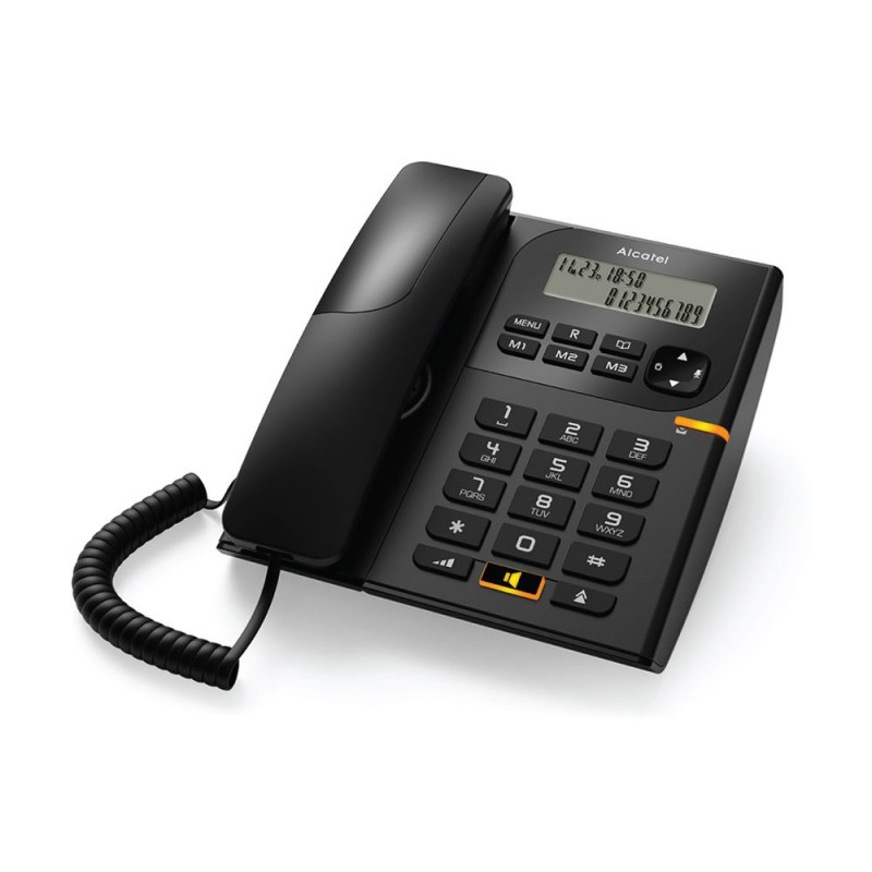 Alcatel Temporis T58 Ενσύρματο Τηλέφωνο με Aναγνώριση Kλήσης και Οθόνη LCD Μαύρο (010026)