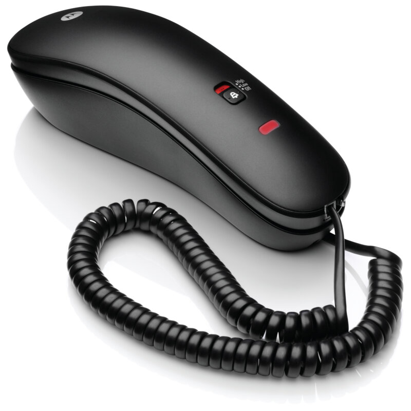 Motorola CT50 GR Ενσύρματο Τηλέφωνο Γόνδολα με Σίγαση Μικροφώνου Μαύρο