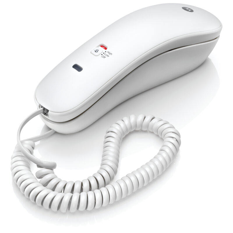 Motorola CT50W GR Ενσύρματο Τηλέφωνο Γόνδολα με Σίγαση Μικροφώνου Λευκό