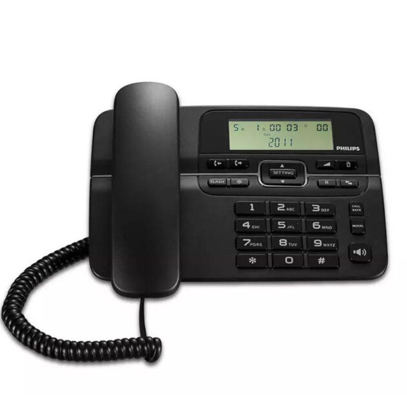 Philips M20B/GRS Ενσύρματο Τηλέφωνο Γραφείου Μαύρο