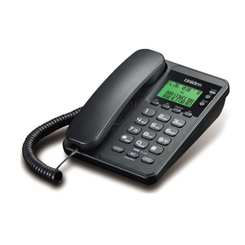 UNIDEN AS-6404 Τηλέφωνο Επιτραπέζιο με Οθόνη Μαύρο (200258)