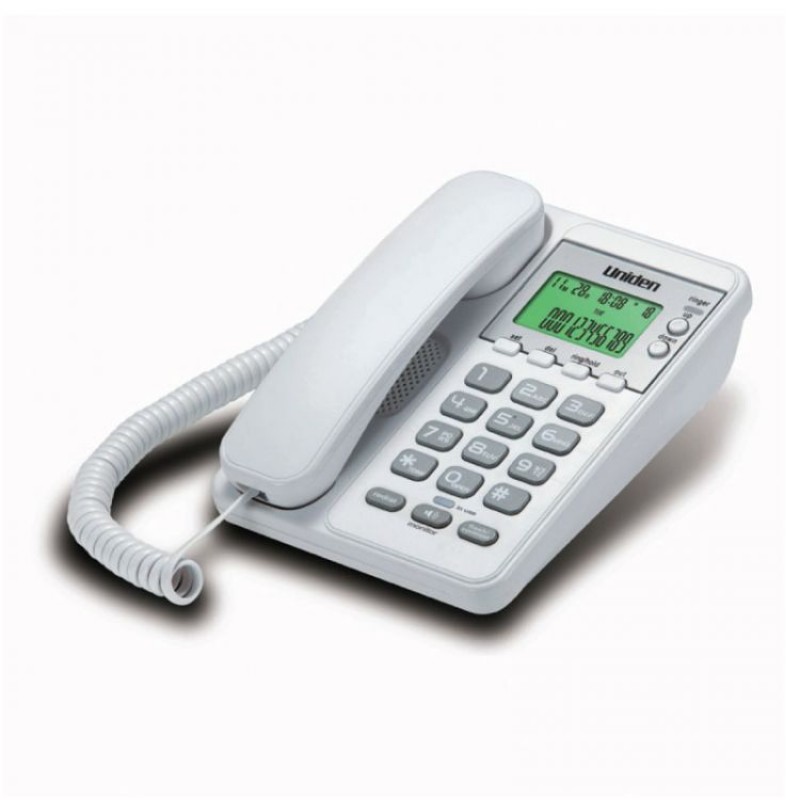 UNIDEN AS-6404 Τηλέφωνο Επιτραπέζιο με Οθόνη Λευκό (200259)